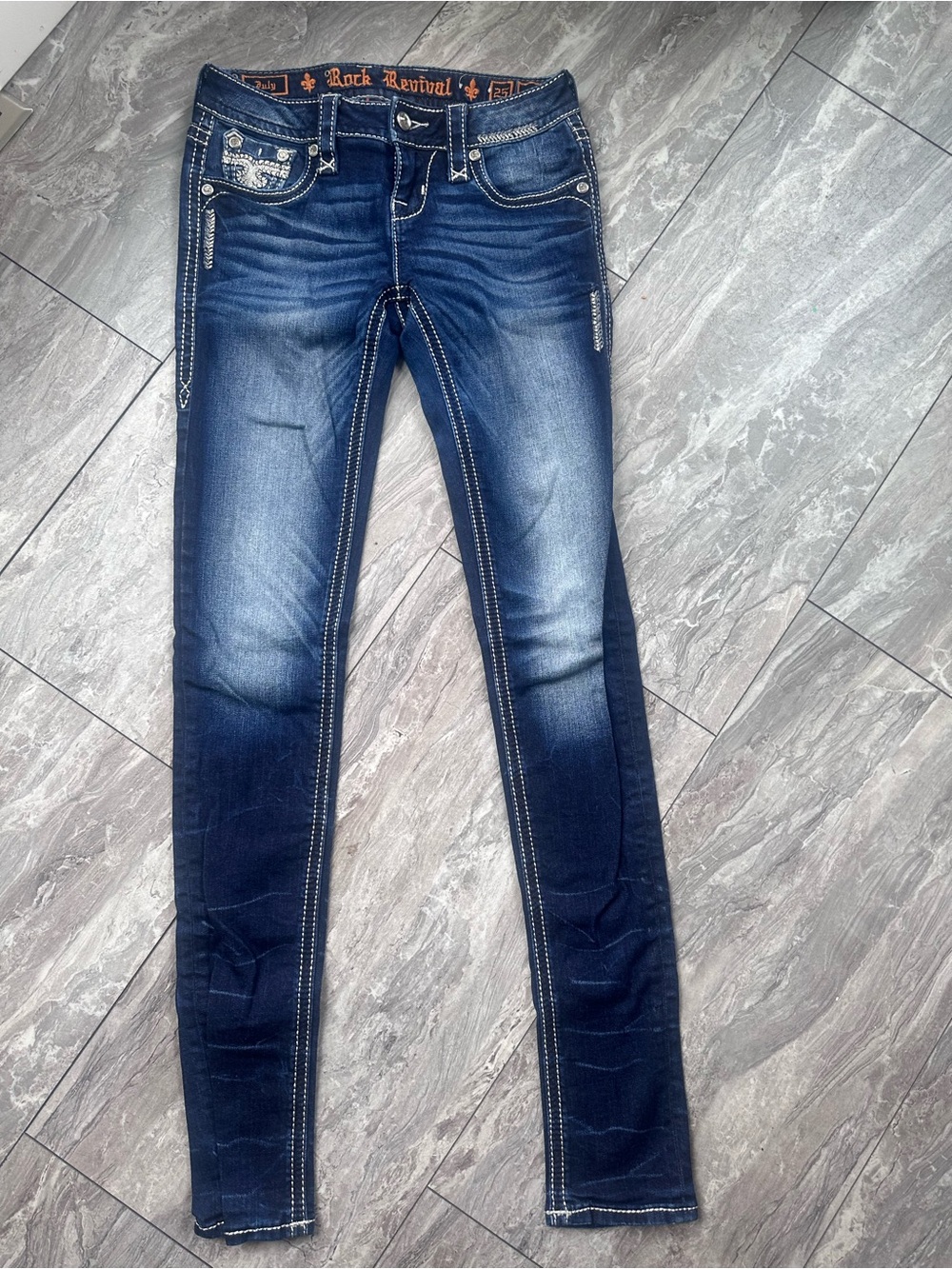 Rock Revival Women's Indigo Faded Skinny Jeans